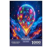 1000 Piece Hot-air Balloon Jigsaw Puzzles Great Gift for Adults Educational Games Home Decors Brainteasing Sky Journey Jigsaw Puzzle for Women Men Adult 70x50cm/1000pcs
