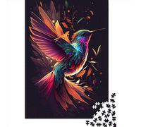 1000 Piece Hummingbird Color 1 Jigsaw Puzzle for Adult Teenagers Wood Jigsaw Puzzles Educational Game Challenge Toy Birthday Gifts 1000pcs (75x50cm)