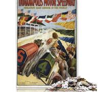 1000 Piece Indianapolis Motor Speedway 1909 Puzzles for Adults Wooden Puzzles Educational Games For Kids 1000pcs (75x50cm)
