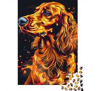 1000 Piece Irish Setter Dog Art Jigsaw Puzzle for Adult Teenagers Christmas Eve Gifts 1000pcs (38x26cm)
