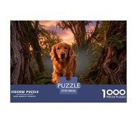 1000 Piece Irish Setter Jigsaw Puzzle for Adults - Challenging Brain Teaser, Ancient Woods Puzzles, Decoration Gifts 38x26cm/1000pcs