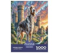 1000 Piece Irish Wolfhound Jigsaw Puzzles for Adults Family Challenge Toys Jigsaw Puzzle Home Decoration for The Whole for Women, Gifts for Men 70x50cm/1000pcs