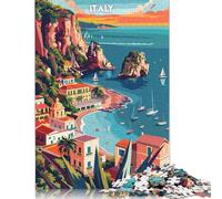 1000 Piece Italys Vibrant Coast Jigsaw Puzzle for Adult Teenagers Puzzle for Adults And Teenager for Adults& Teens Age 12 Years Up 1000pcs (75x50cm)