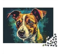 1000 Piece Jack Russell Terrier Dog Jigsaw Puzzles for Kids And Adults Age Years Educational Games Gifts Jigsaw 1000pcs (75x50cm)