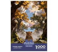 1000 Piece Jaguar Jigsaw Puzzle for Adults - Cooperative Play & Educational Activity, Woods Puzzle, Decoration Unique Gift 70x50cm/1000pcs