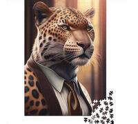 1000 Piece Jaguar Suit Animal Jigsaw Puzzle for Adult Teenagers Jigsaw Puzzle For Family Fun & Game Night 1000pcs (75x50cm)