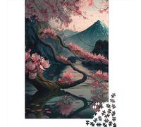 1000 Piece Japanese Cherry Blossoms1 Jigsaw Puzzles for Adults Jigsaw Puzzles Educational Game Challenge Toy 1000pcs (38x26cm)