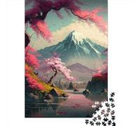1000 Piece Japanese Cherry Blossoms542 Jigsaw Puzzles for Adults Wooden Puzzle for Adults And Teenager Educational Puzzle 1000pcs (75x50cm)
