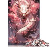 1000 Piece Japanese Dragon Power Puzzles for Wooden Puzzles Educational Game for Adult 1000pcs (75x50cm)
