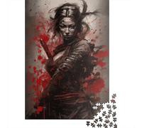 1000 Piece Japanese Geisha Samurai Jigsaw Puzzles for Adults Paper Puzzle Jigsaws for Adults 1000pcs (38x26cm)