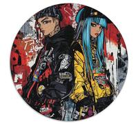 1000 Piece Japanese Graffiti Jigsaw Puzzles for Adults Gifts Challenging Games Home Decors Brainteasing Street Art Jigsaw Puzzle for Adults And Kids 1000pcs (67.5x67.5cm)