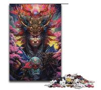 1000 Piece Japanese Sakura Samurai Jigsaw for Kids Paper Puzzles Home Art Decor 1000PCS(38x26cm)