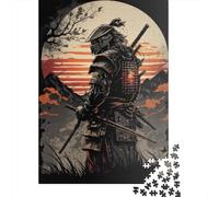 1000 Piece Japanese Samurai Jigsaw Puzzles for Adults Wooden Puzzle for Adults And Teenager Educational Puzzle 1000pcs (75x50cm)