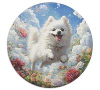 1000 Piece Japanese Spitz Game Puzzle Great Gift for Adults Educational Games Home Decoration Brainteasing Dogs Jigsaw Puzzle for Adults 1000pcs (67.5x67.5cm)