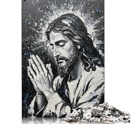 1000 Piece Jesus Christ in Prayer Painting Jigsaw Puzzlesfor Adults Teenagers Puzzles for Adults Puzzles Learning Educational Puzzle 1000pcs (75x50cm)