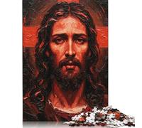 1000 Piece Jesus Christ Portrait Puzzles for Adults Wooden Puzzles Educational Game for Children As A 1000pcs (75x50cm)