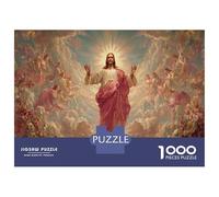 1000 Piece Jesus Game Puzzle Great Gift for Adults Challenging Games Home Decoration Brainteasing Gods Jigsaw Puzzle for Adults And Kids 52x38cm/1000pcs