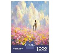 1000 Piece Jesus Jigsaw Puzzles for Adults Gifts Fun Challenging Home Decoration Gods Jigsaw Puzzle for Adults And Kids Age 12 And Up 38x26cm/1000pcs