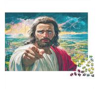 1000-Piece Jesus Puzzle: Focus Fun for All Ages, Eco-Friendly Family Activity & Challenging Toy 70x50cm/1000pcs