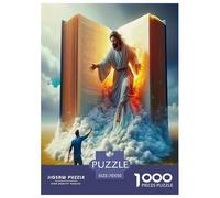 1000 Piece Jesus - Religion Game Puzzle Great Gift for Adults Challenging Games Home Decoration Brainteasing God Jigsaw Puzzle for Adults And Kids 70x50cm/1000pcs