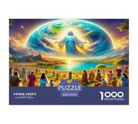 1000 Piece Jesus - Religion Jigsaw Puzzles for Adults Educational Games Jigsaw Puzzle Home Decoration for Men Women Elders Seniors 70x50cm/1000pcs
