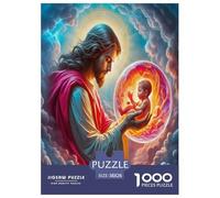 1000 Piece Jesus - Religion Jigsaw Puzzles Great Gift for Adults Educational Games Home Decors Brainteasing God Jigsaw Puzzle for Women Men Adult 38x26cm/1000pcs