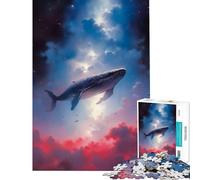1000 Piece Jigsaw Above The Red Clouds Peaceful Focus Building Play Quality Cut Consistent Shape Delightful Brain Fun for Leisure Hours (Size 50x75cm)