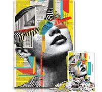 1000 Piece Jigsaw Abstract Art Jigsaw Puzzles for Adults 1000,for Is Ideal As A Gift for The Whole Family for And 14 Years Old 26x38cm