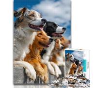 1000 Piece Jigsaw Abstract Dog Jigsaw Puzzles for Teenagers 1000 Pieces,Decompressing Intellectual Educational Toy Birthday Present, Gifts 26x38cm