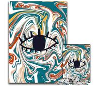 1000 Piece Jigsaw Abstract Eye on Swirling Background Impossible Jigsaw Puzzles for Adults DIY Home Decor Gift Brain Teaser Game 1000 PCS(38x26cm)