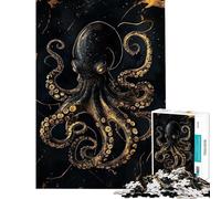 1000 Piece Jigsaw Abstract Octopus Kintsugi Cozy Home Brain Game Dust Free Clean Cutting Work Charming Play for Quiet Leisure Hours (Size 38x26cm)
