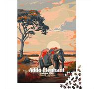 1000 Piece Jigsaw, Addo Elephant National Park South Africa_2, 38x26cm/1000pcs