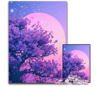 1000 Piece Jigsaw Aesthetic Sakura Impossible Jigsaw Puzzles for Adults DIY Home Decor Gift Brain Teaser Game 1000 PCS(75x50cm)