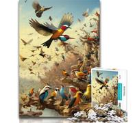 1000 Piece Jigsaw African Animals 1000 Piece Jigsaw Puzzles for Adults,Toys Educational Games Stress Relieving Unique Home Decor And Gifts 50x75cm