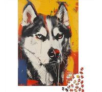 1000 Piece Jigsaw Alaskan Malamute Dog Jigsaw Puzzles For Cardboard Puzzles Educational Toys 1000pcs (75x50cm)