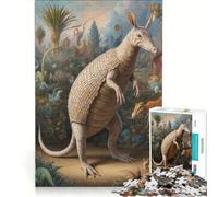 1000 Piece Jigsaw Amazing Armadillo Safari, Hands-on Game, Train Your Brain And Hands, with Fully Interlocking Randomly Shaped Pieces 38x26cm