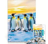 1000 Piece Jigsaw Amazing Facts About Penguins, Hands-on Game, Train Your Brain And Hands, with Fully Interlocking Randomly Shaped Pieces 38x26cm