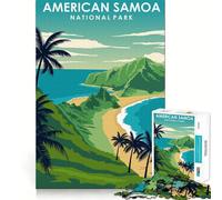 1000 Piece Jigsaw American Samoa Nat Park Precise Cut Art Brain Teaser Gift Leisure Time Fun Christmas Wall Art (38x52cm)
