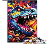 1000 Piece Jigsaw Ancient Dinosaurs Puzzles for Adults Interactive Family Game, DIY Home Decor, Challenging Brain Teaser Gift (Szie 26x38cm)