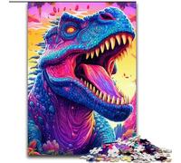 1000 Piece Jigsaw Ancient Dinosaurs Puzzles for Adults Interactive Family Game, DIY Home Decor, Challenging Brain Teaser Gift (Szie 50x75cm)