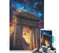 1000 Piece Jigsaw Ancient Gateway to Stars, Hands-on Game, Train Your Brain And Hands, with Fully Interlocking Randomly Shaped Pieces 38x26cm