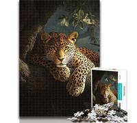1000 Piece Jigsaw Animal Cheetah Jigsaws 1000 Pieces for Teenagers,Stress Reliever Difficult Challenge Unique Home Decor And Gifts 26x38cm