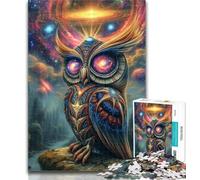 1000 Piece Jigsaw Animal Fantasy Owl Jigsaw Puzzle 1000 Pieces for Adults,Decompressing Intellectual Educational Toy Great Gifts And Toys 26x38cm