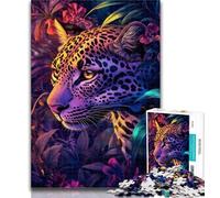 1000 Piece Jigsaw Animal Leopard 1000 Piece Jigsaw Puzzles for Adults,for Is Ideal As A Gift for The Whole Family for And 14 Years Old 75x50cm