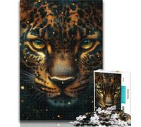 1000 Piece Jigsaw Animal Leopard Adult Jigsaws 1000 Piece,Toys Educational Games Stress Relieving Artists Collection, Fine Art 50x75cm