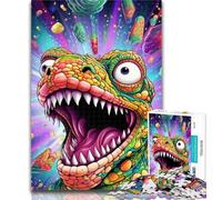 1000 Piece Jigsaw Animal Nile Crocodiles Jigsaw Puzzles for Teenagers 1000,Wall Decoration Unique Birthday And Xmas Gifts Suitable for And 14 26x38cm