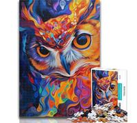1000 Piece Jigsaw Animal Owl Puzzles for Adults And Teenagers,Decompressing Intellectual Educational Toy Secret Santa Gifts 26x38cm