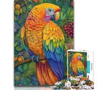 1000 Piece Jigsaw Animal Parrot Adult Jigsaws 1000 Pieces Difficult,Interesting Stress Reduction Parent-child Interaction 26x38cm