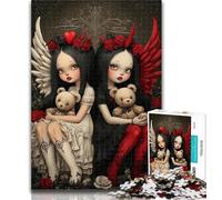 1000 Piece Jigsaw Anime Evil Girl 1000 Pieces Jigsaw Puzzle for Adults& Teens,Train Your Brain And Hands Gifts for Friends And Family 26x38cm
