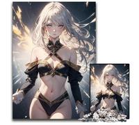 1000 Piece Jigsaw Anime Girl Athena Impossible Jigsaw Puzzles for Adults Birthday Gift Idea Challenging Brain Teaser Game 1000 PCS(38x26cm)